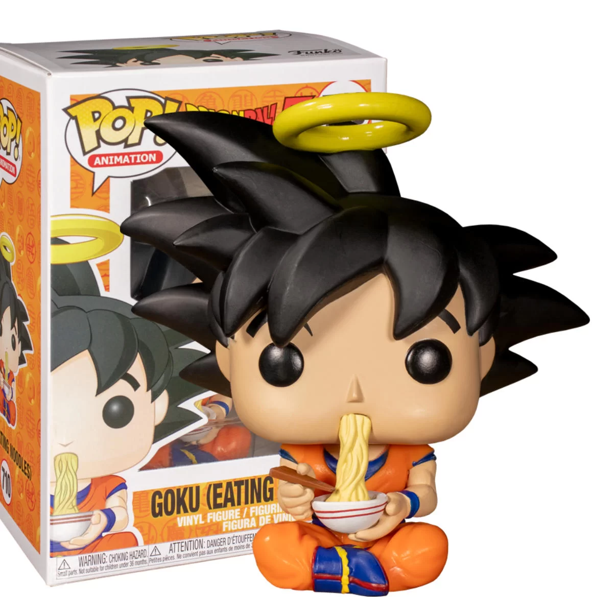 funko goku eating