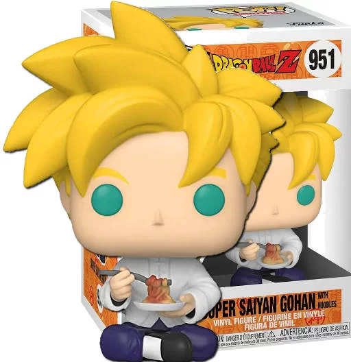 funko gohan comiendo